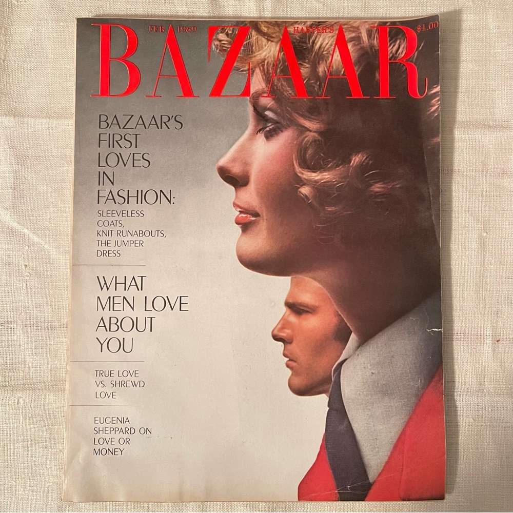 Vintage Harper’s Bazaar February 1969 Magazine